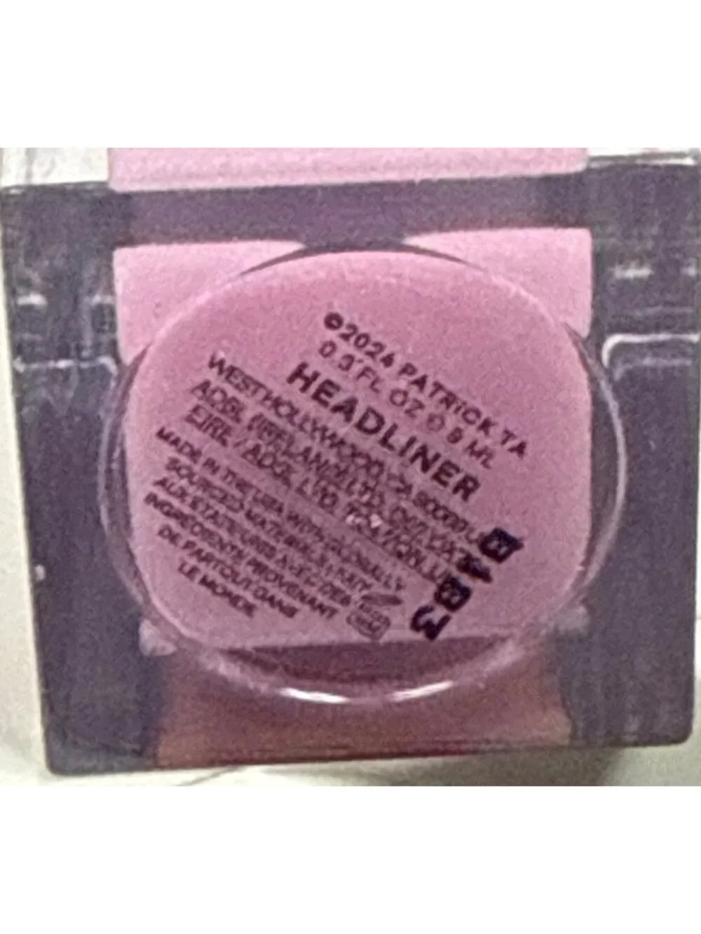 Patrick Ta Major Volume Plumping Gloss Headliner 9mL 0.30oz NWOB Full Size Pink